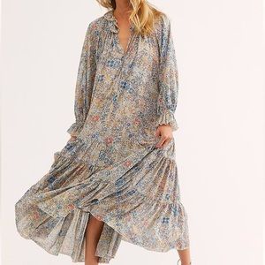 Free People Feeling Groovy Maxi Dress - Ivory Combo